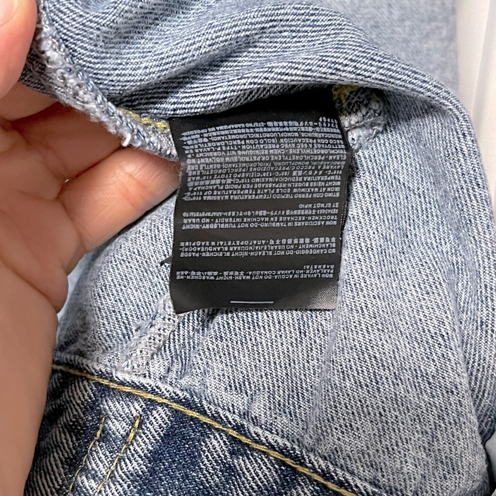 Used Oversized Balenciaga BB Mode Denim Jacket - Picture 10 of 12